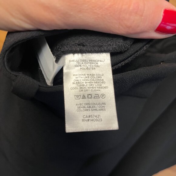 Loft Clean Wide Leg Pants in Tuxedo Stripe Black Size 14 NWT - Picture 7 of 7